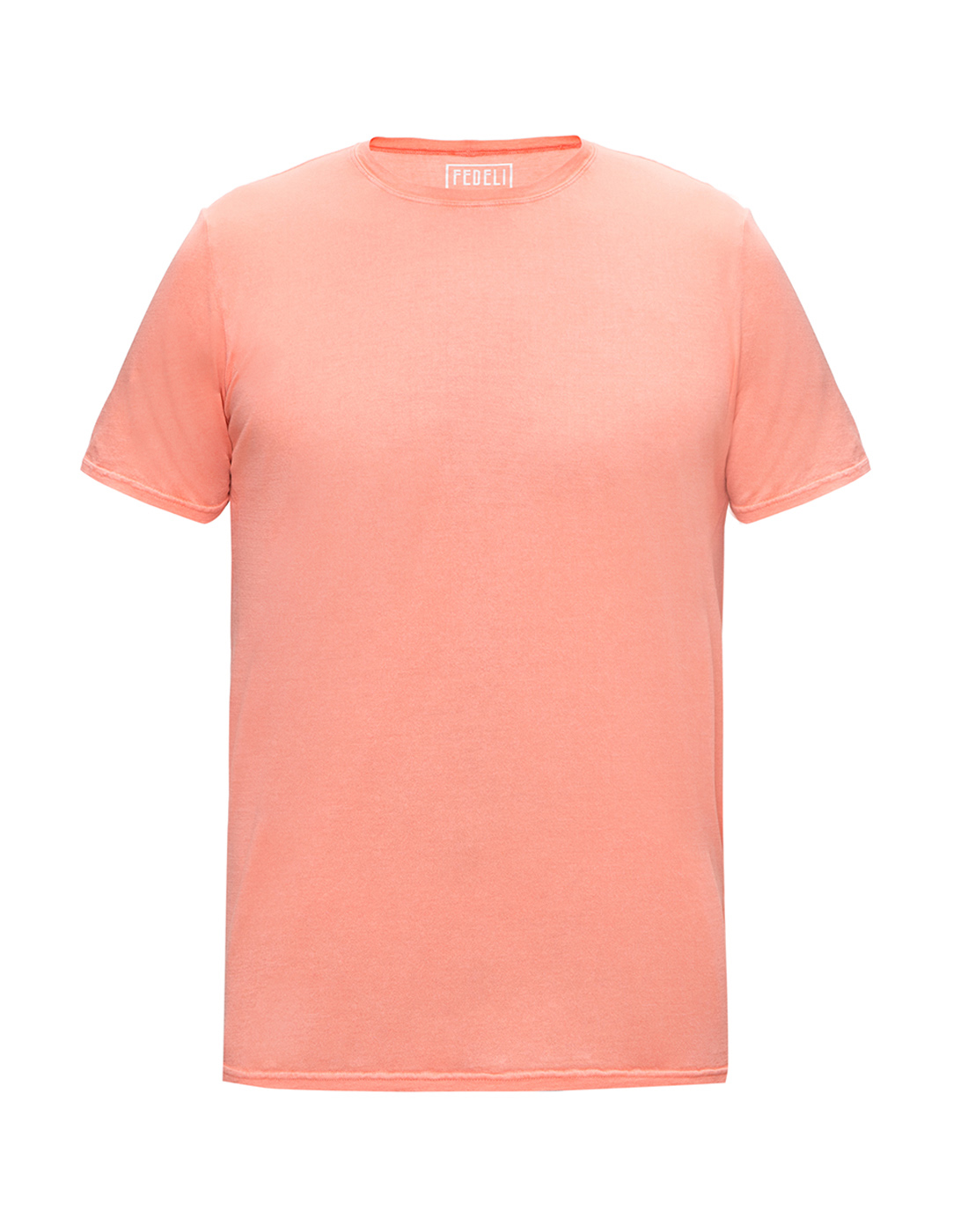 Мужская оранжевая футболка Fedeli S3UEF0113/4-1