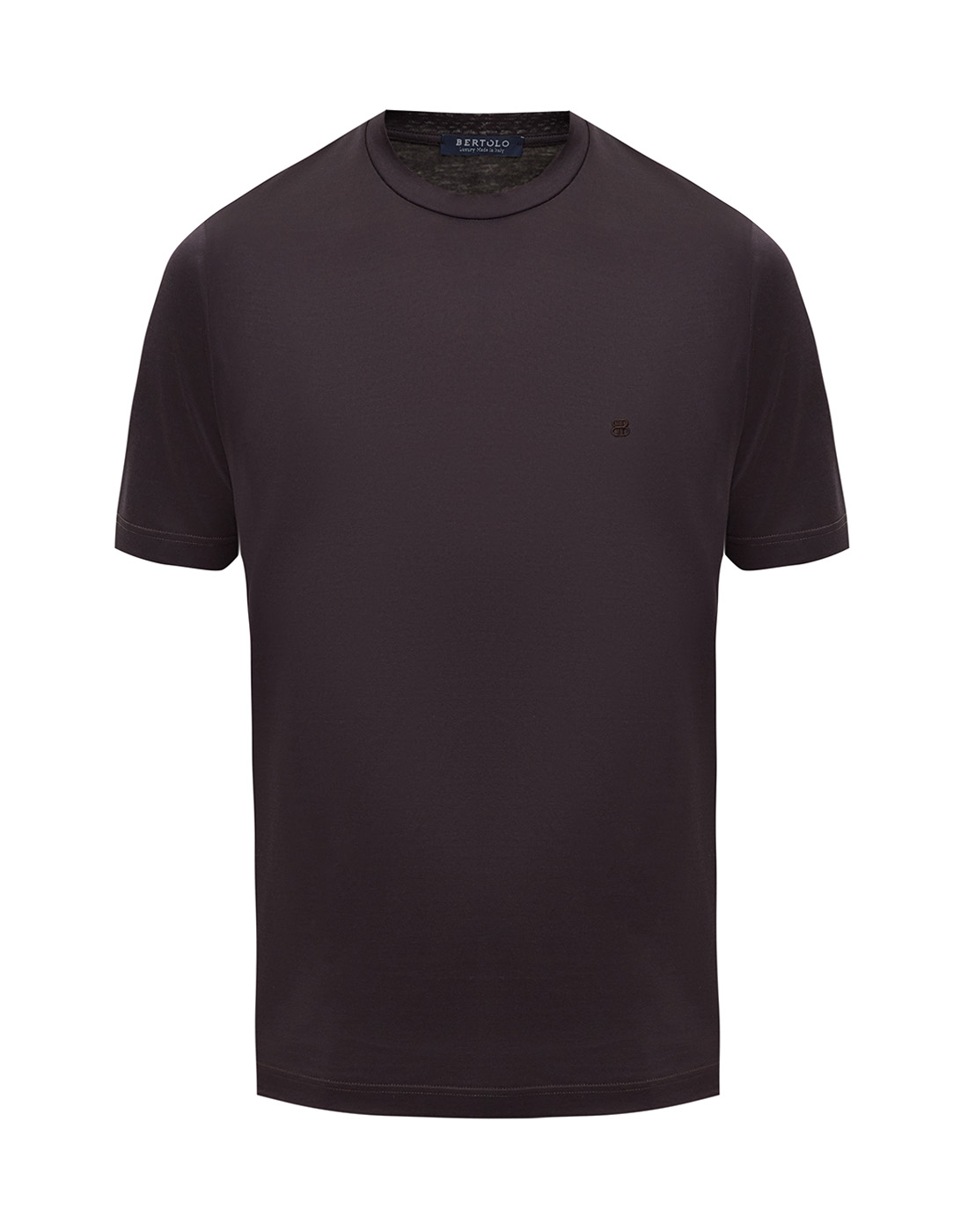 Мужская темно-коричневая футболка  Bertolo S000252/001912/0004-1