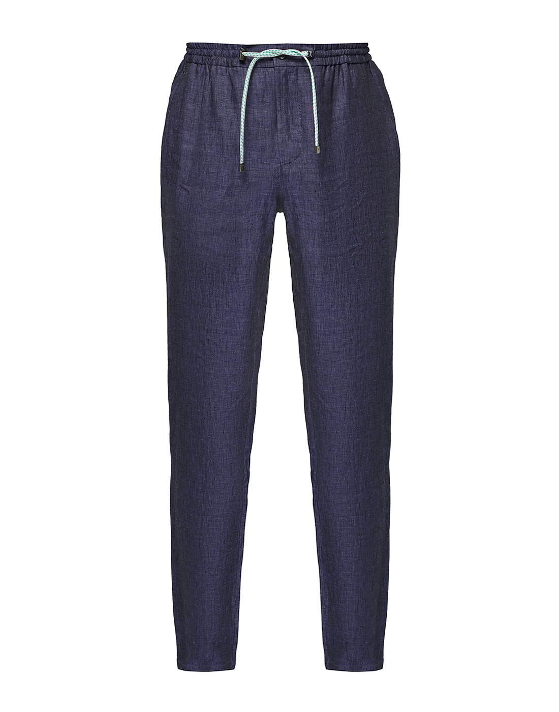 Мужские темно-синие льняные брюки Capobianco S10M804.LI00.MARINE-1