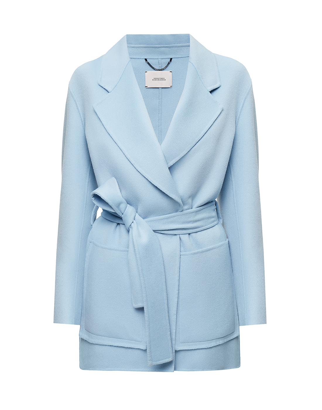 Женское голубое шерстяное пальто Dorothee Schumacher S148602/824-1