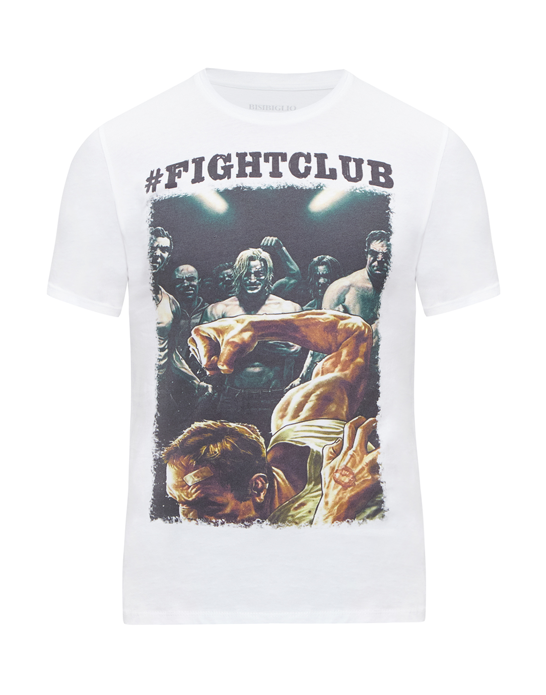 Белая футболка Bisibiglio S2057_FIGHT CLUB-1