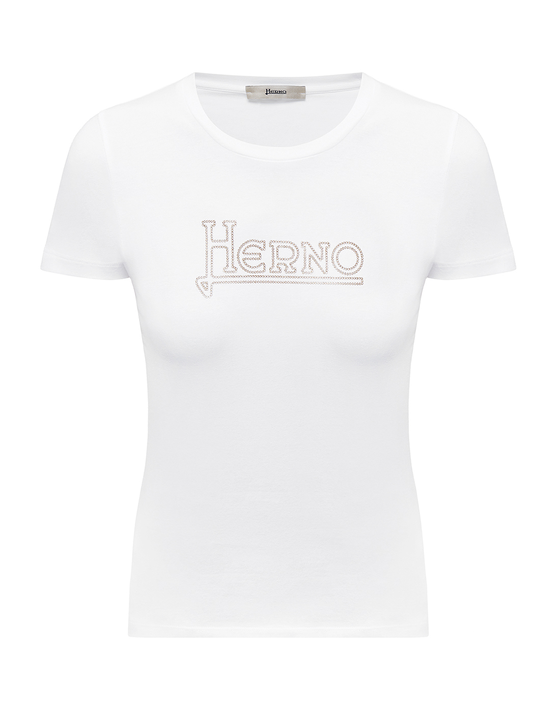 Женская белая футболка Herno S21P-JG0010D-52009-1000-1