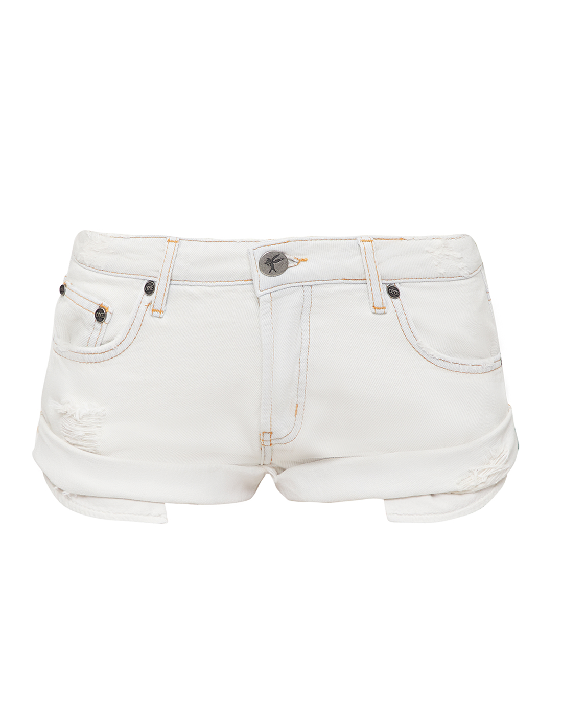 Женские белые джинсовые шорты Oneteaspoon S23215-1