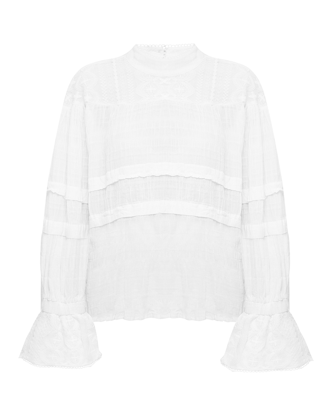 Женская белая блуза Oneteaspoon S23508-1