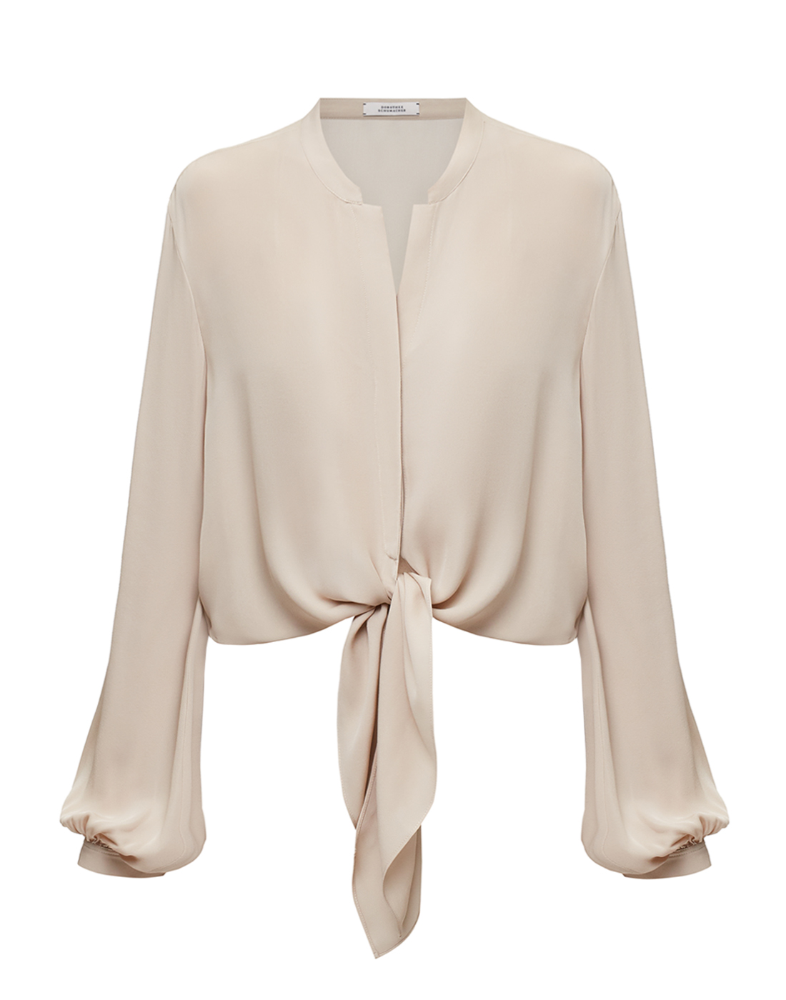 Женская бежевая шелковая блуза Dorothee Schumacher S247002/711-1