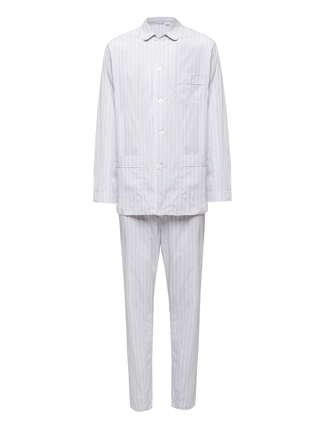 Мужская серая пижама в полоску Roberto Ricetti SVENEZIA LX2516-1