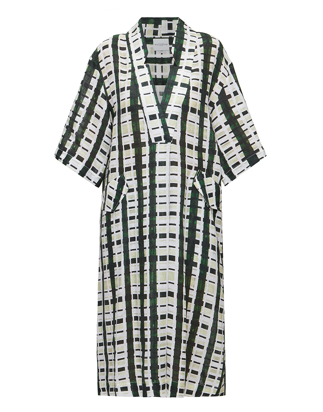 Женское льняное платье с принтом Ballantyne SSLD124-1