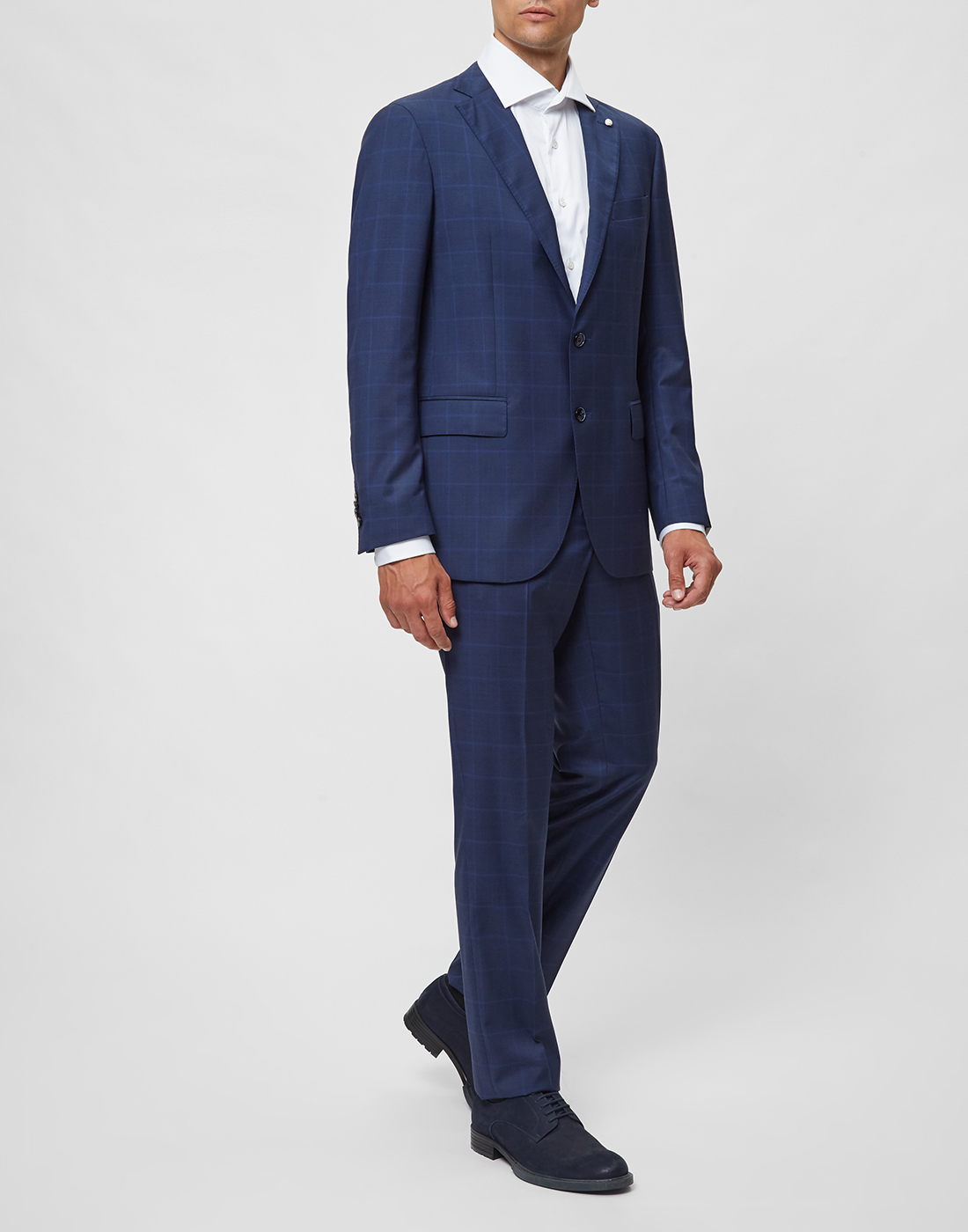 Мужской синий костюм Мужской синий костюм Lubiam S14007/03-3
