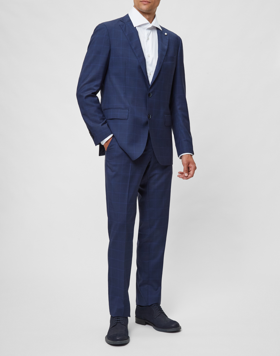 Мужской синий костюм Мужской синий костюм Lubiam S14007/03-5