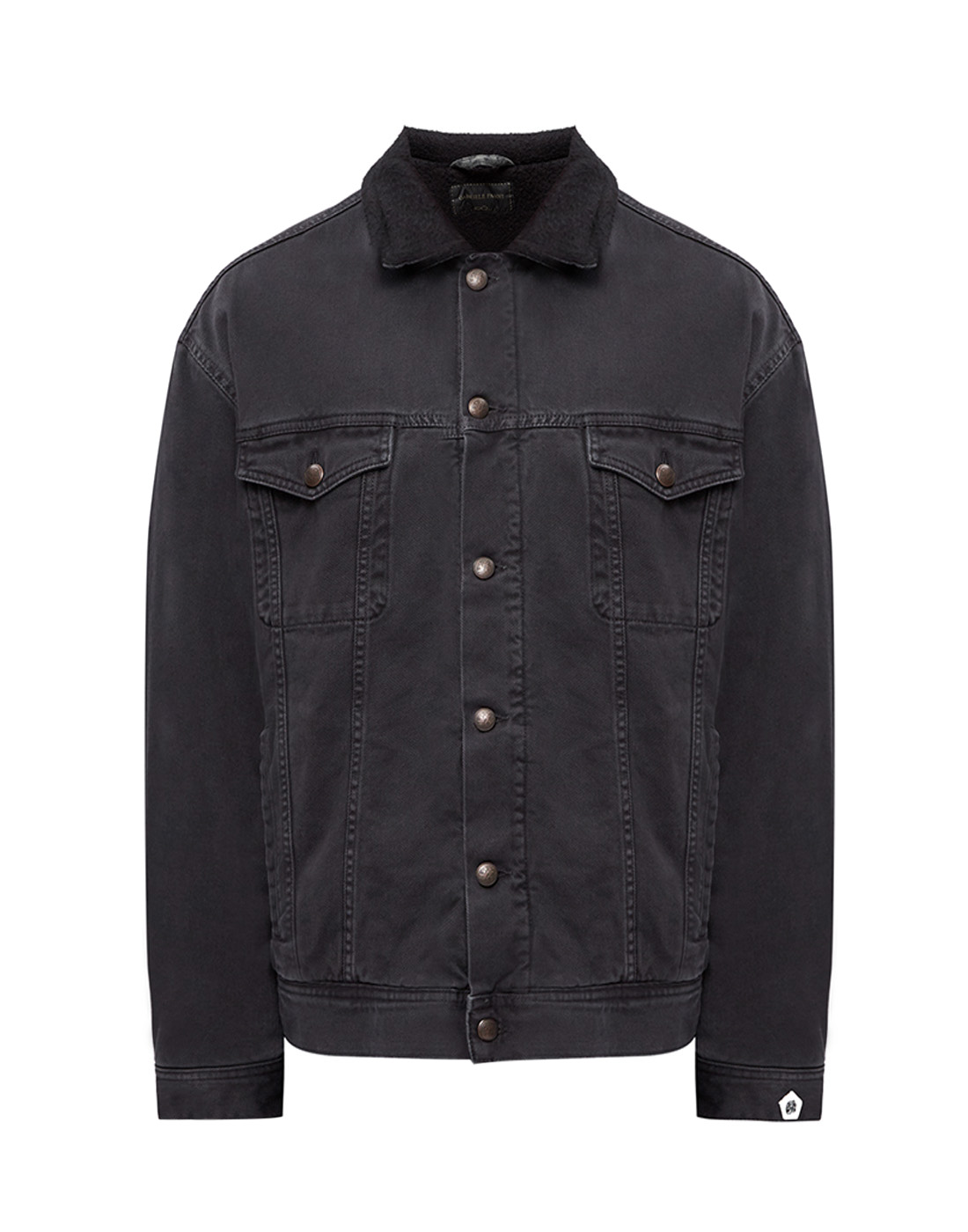 Мужская черная джинсовая куртка Lardini SG18DJACK1 GP18506 900TO-1