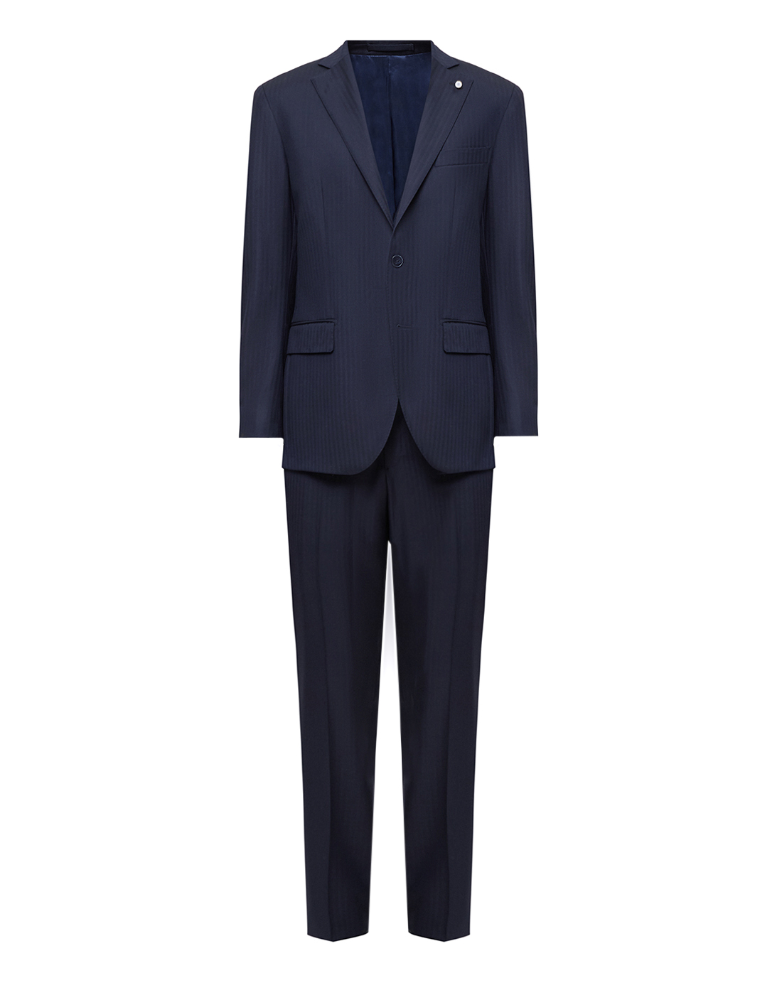 Мужской синий шерстяной костюм (пиджак, брюки) Lubiam S13083/1-1