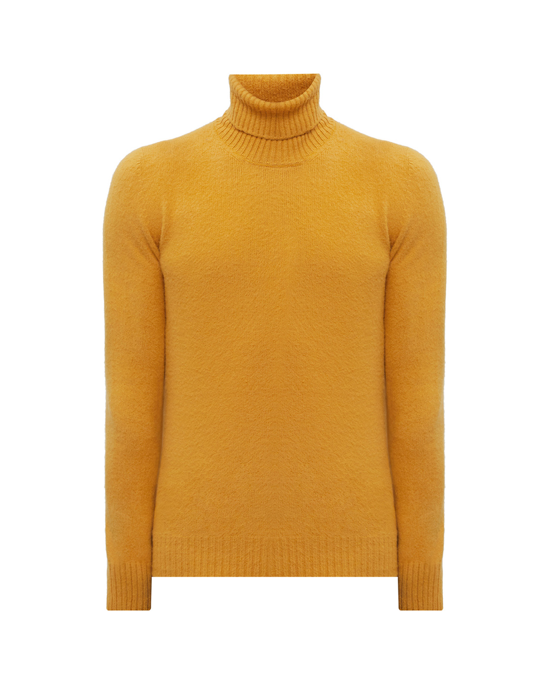 Чоловічий гірчичний вовняний светр-1