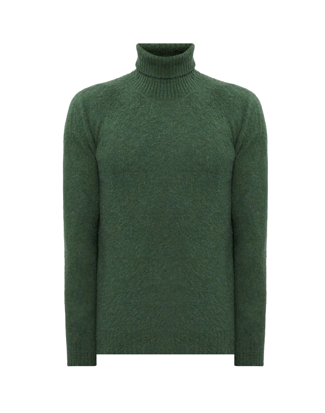 Чоловічий зелений вовняний светр-1
