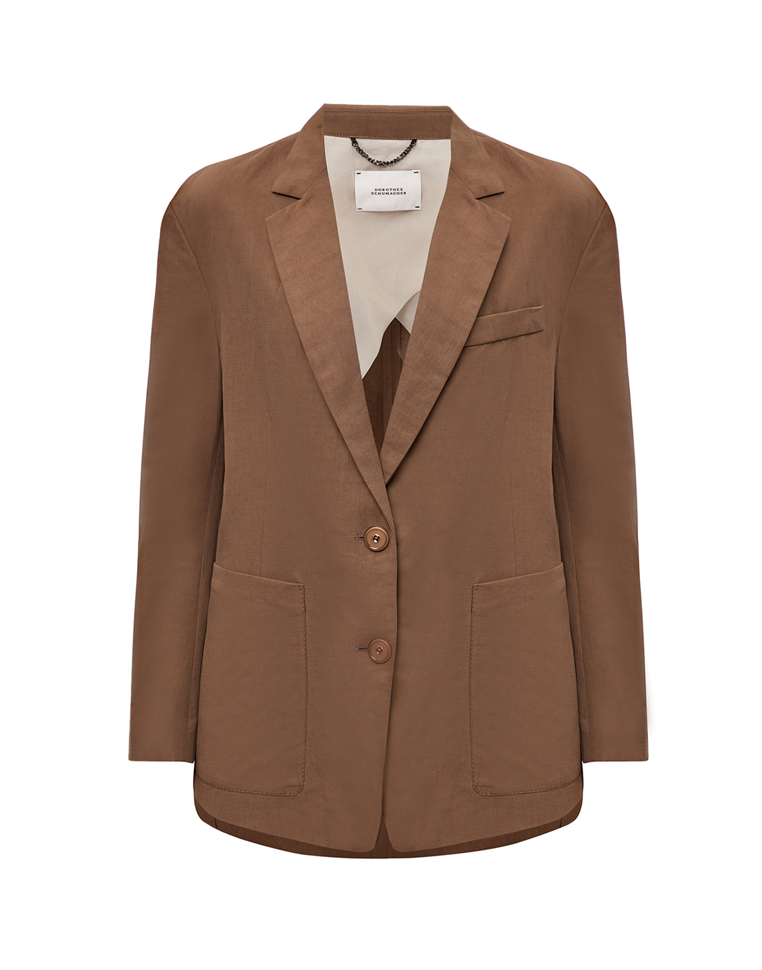 Жіночий коричневий піджак-1