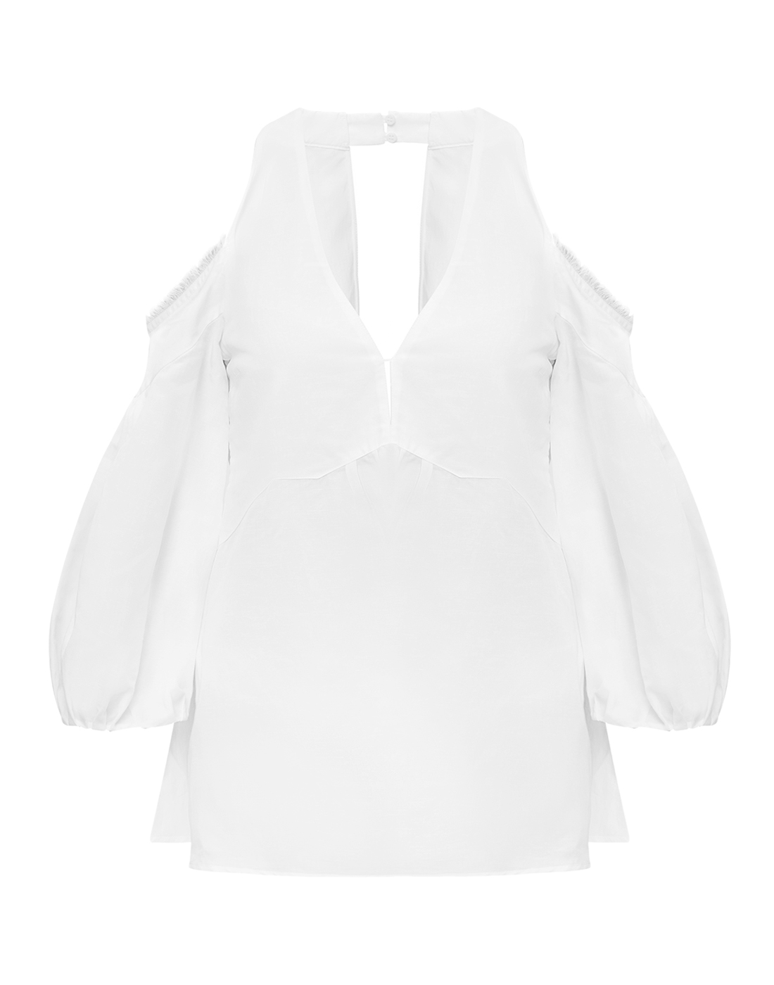 Жіноча біла блуза-1