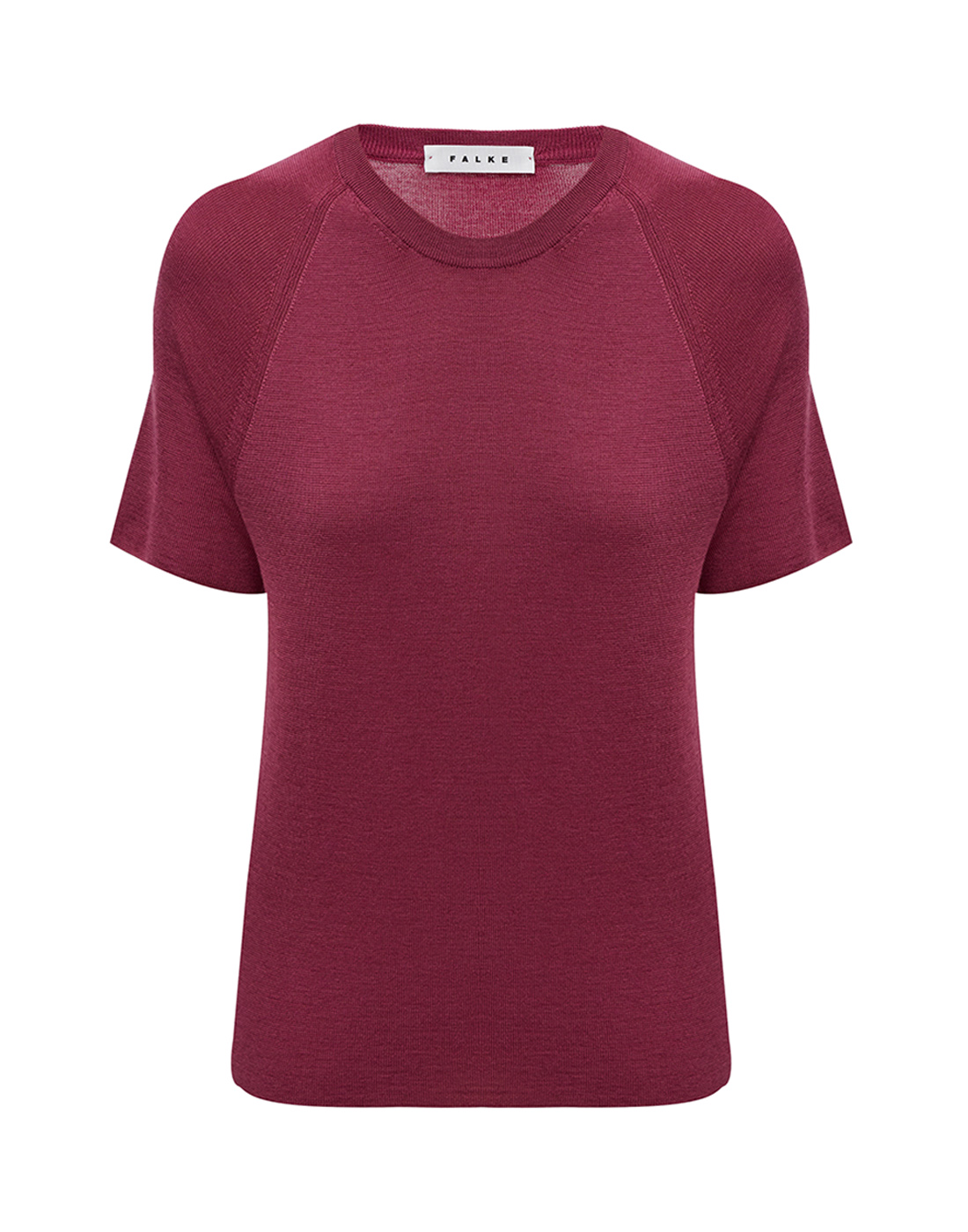 Женская бордовая шерстяная футболка Falke Fashion S64157/8626-1