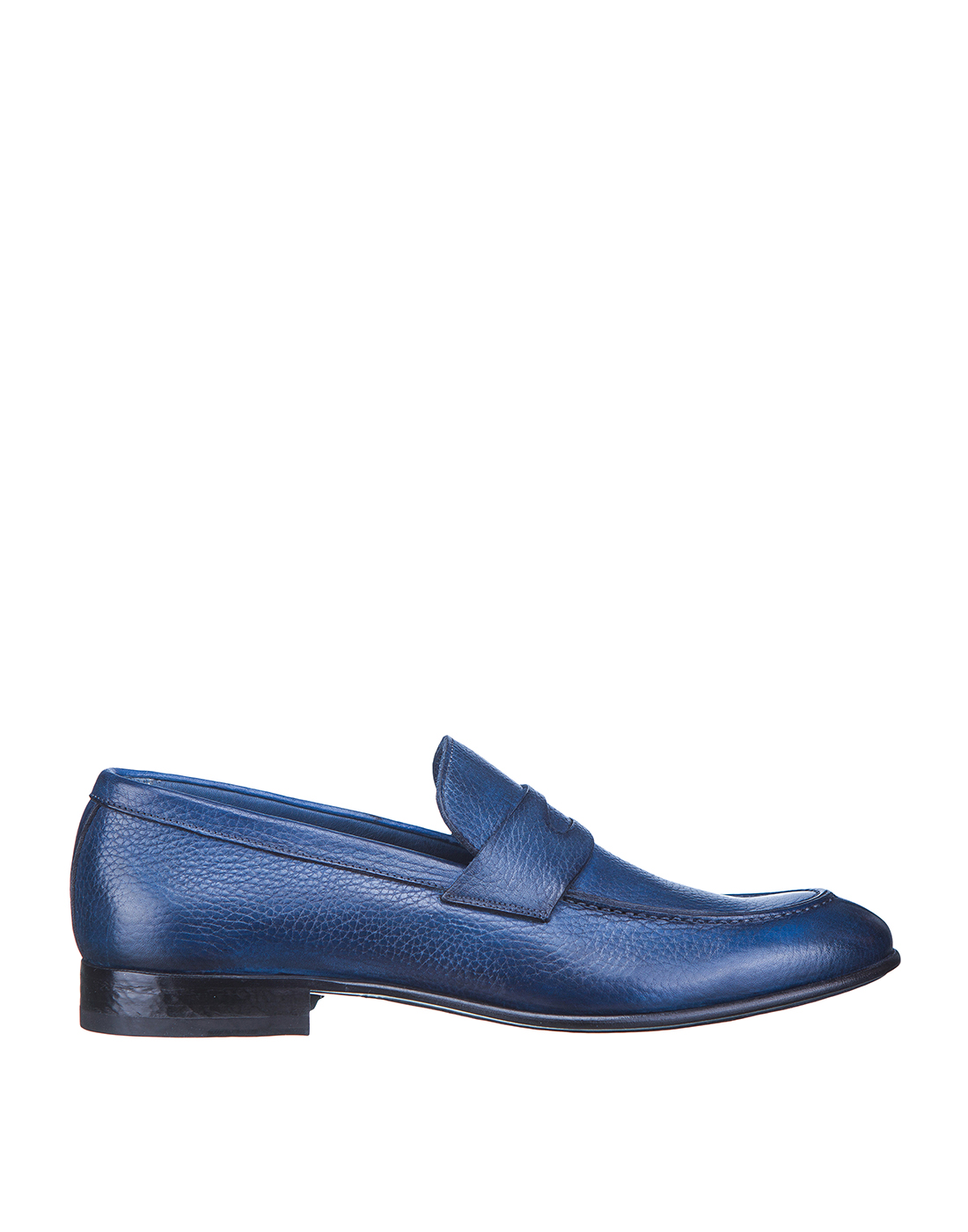 Туфли синие мужские  Brecos S7554-1