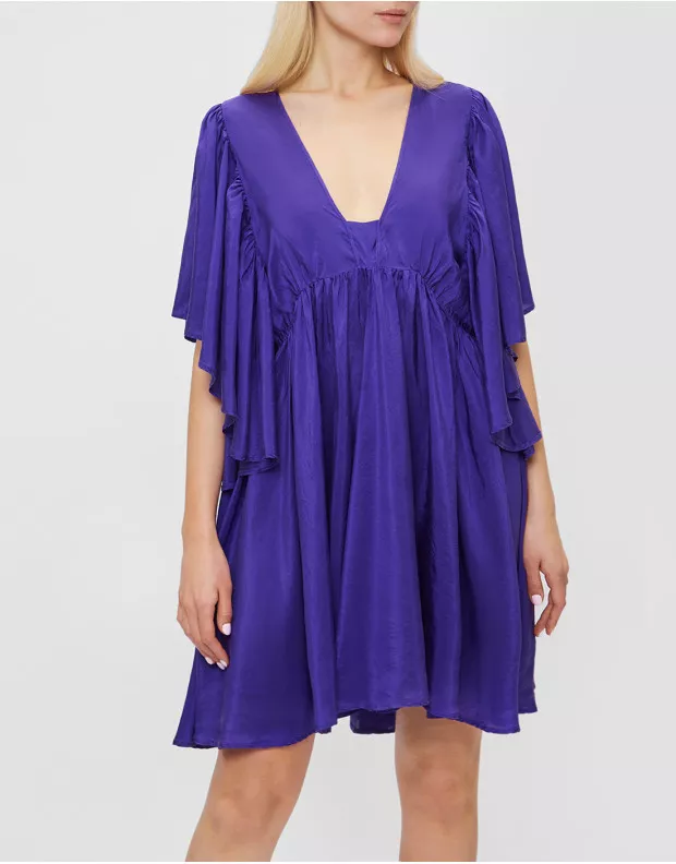 Женское фиолетовое платье  - 2