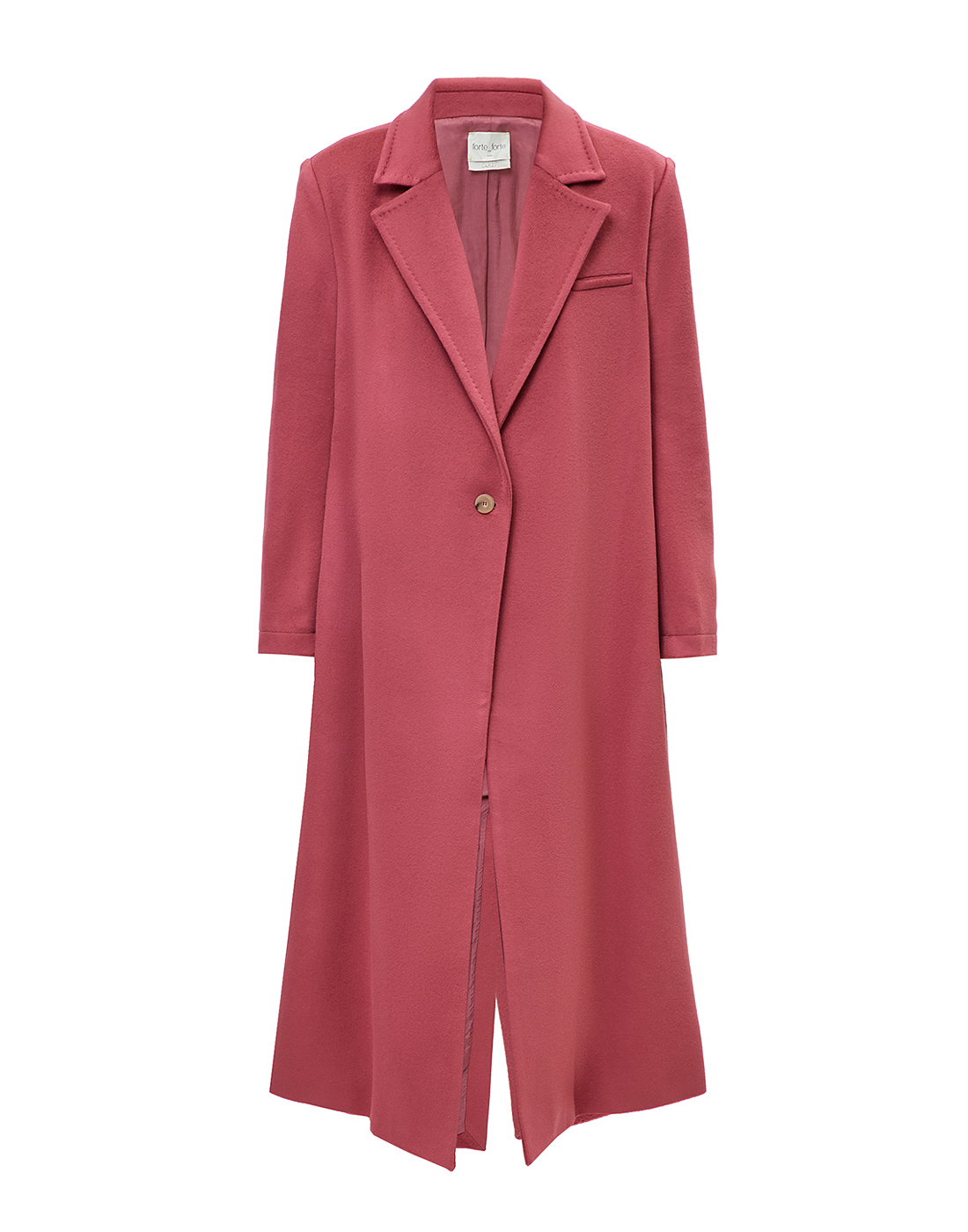 Женское розовое шерстяное пальто Forte_forte S8409_MY COAT-1