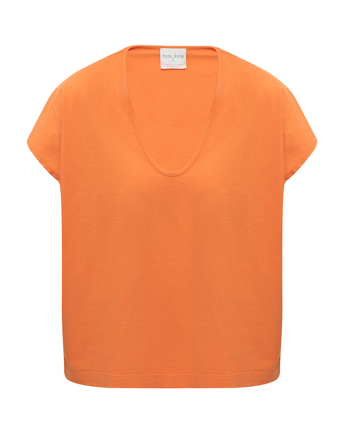 Женская оранжевая футболка Forte_forte S8925_MY T-SHIRT ORANGE-1