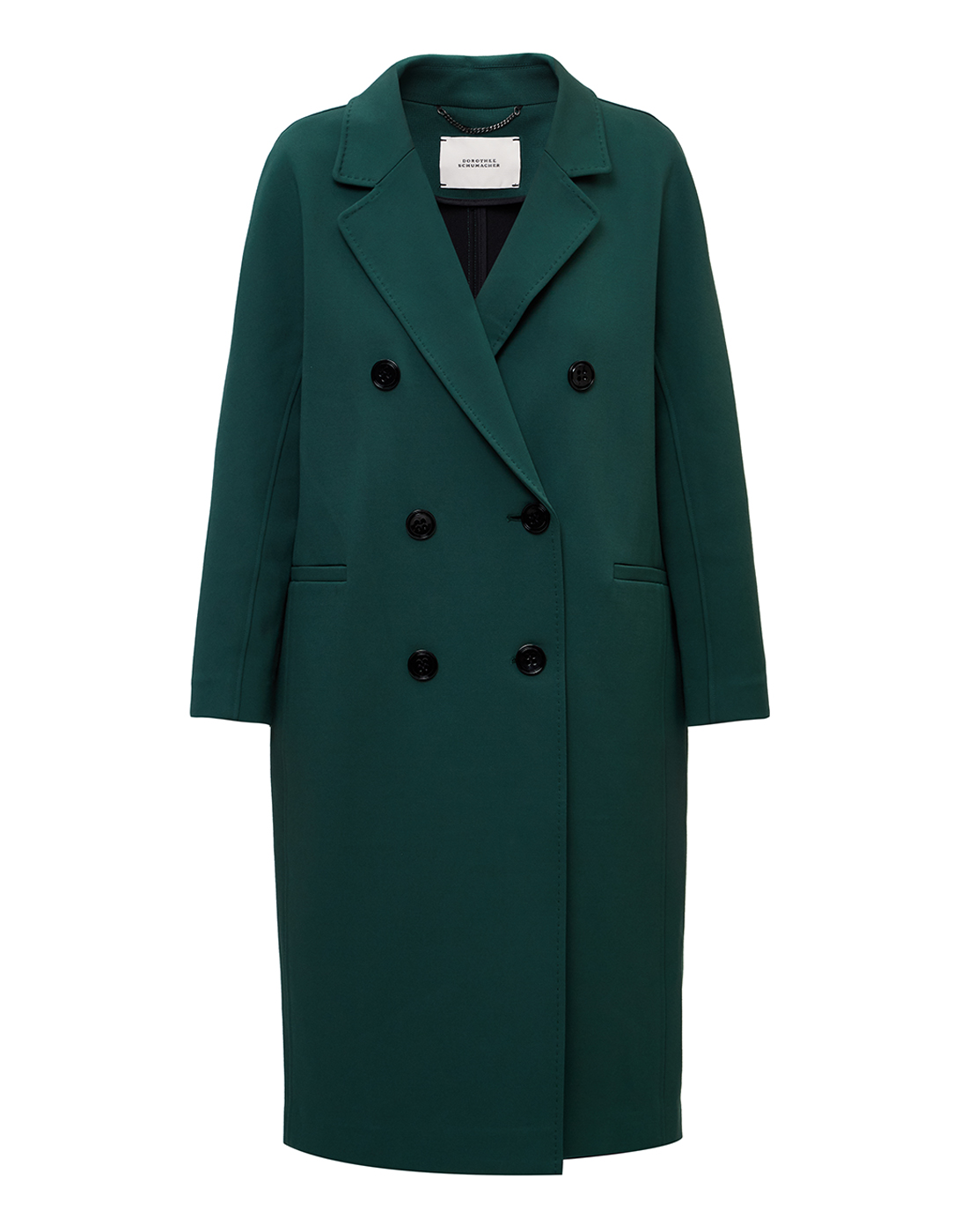 Жіноче зелене пальто-1