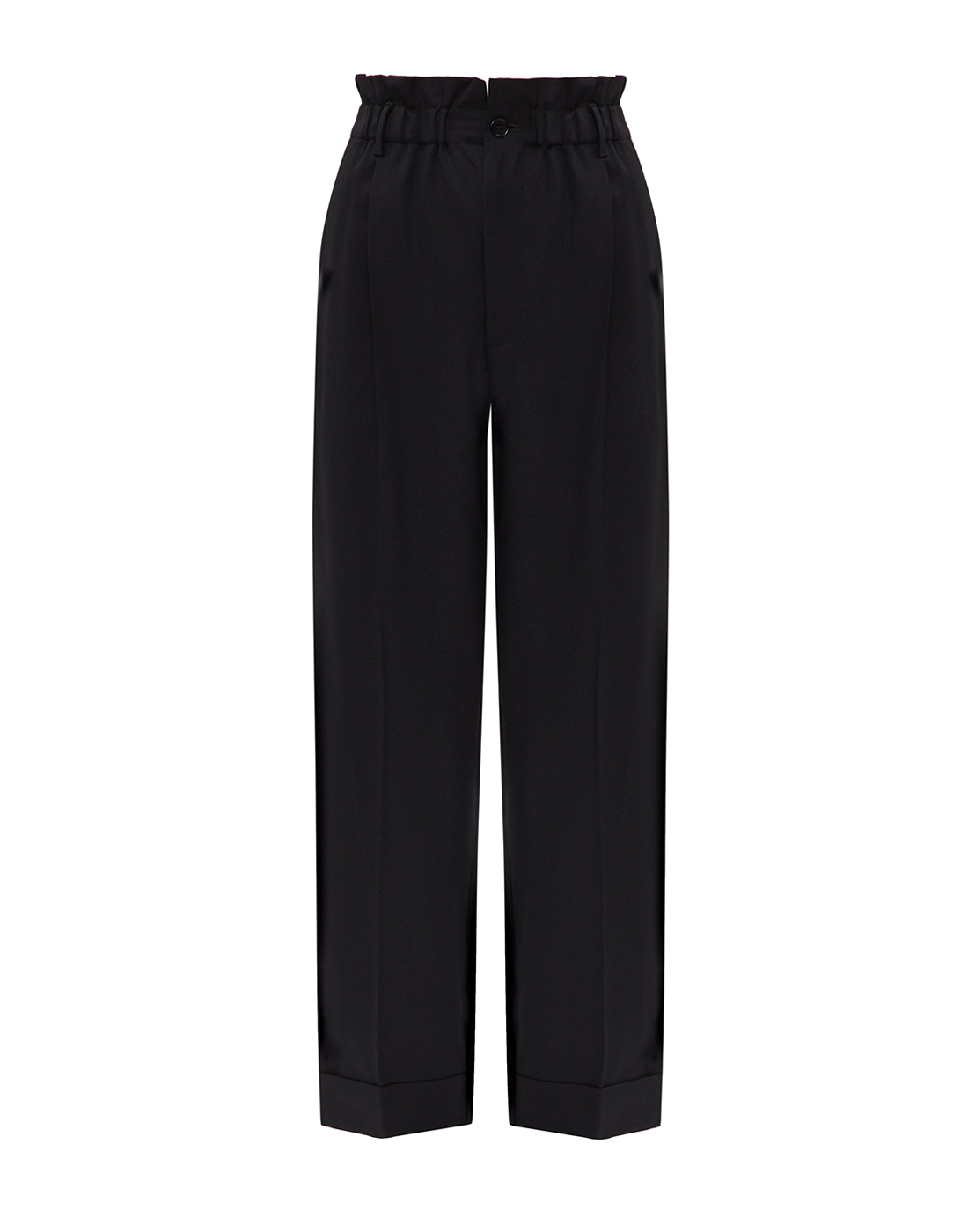 Женские черные шерстяные брюки P.A.R.O.S.H. SLILIUXY/D231496/013-1