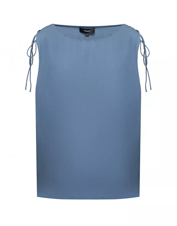 Женская голубая футболка - 1