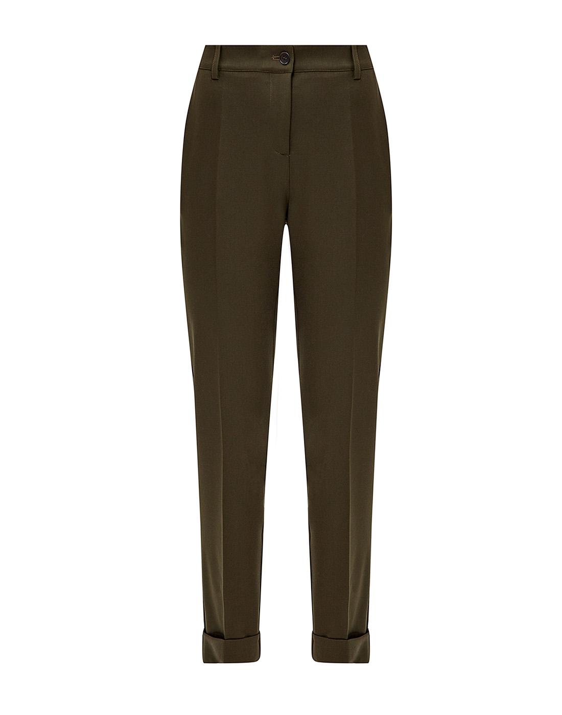 Женские зеленые шерстяные брюки P.A.R.O.S.H. SLILIUXY/D230123X/007-1