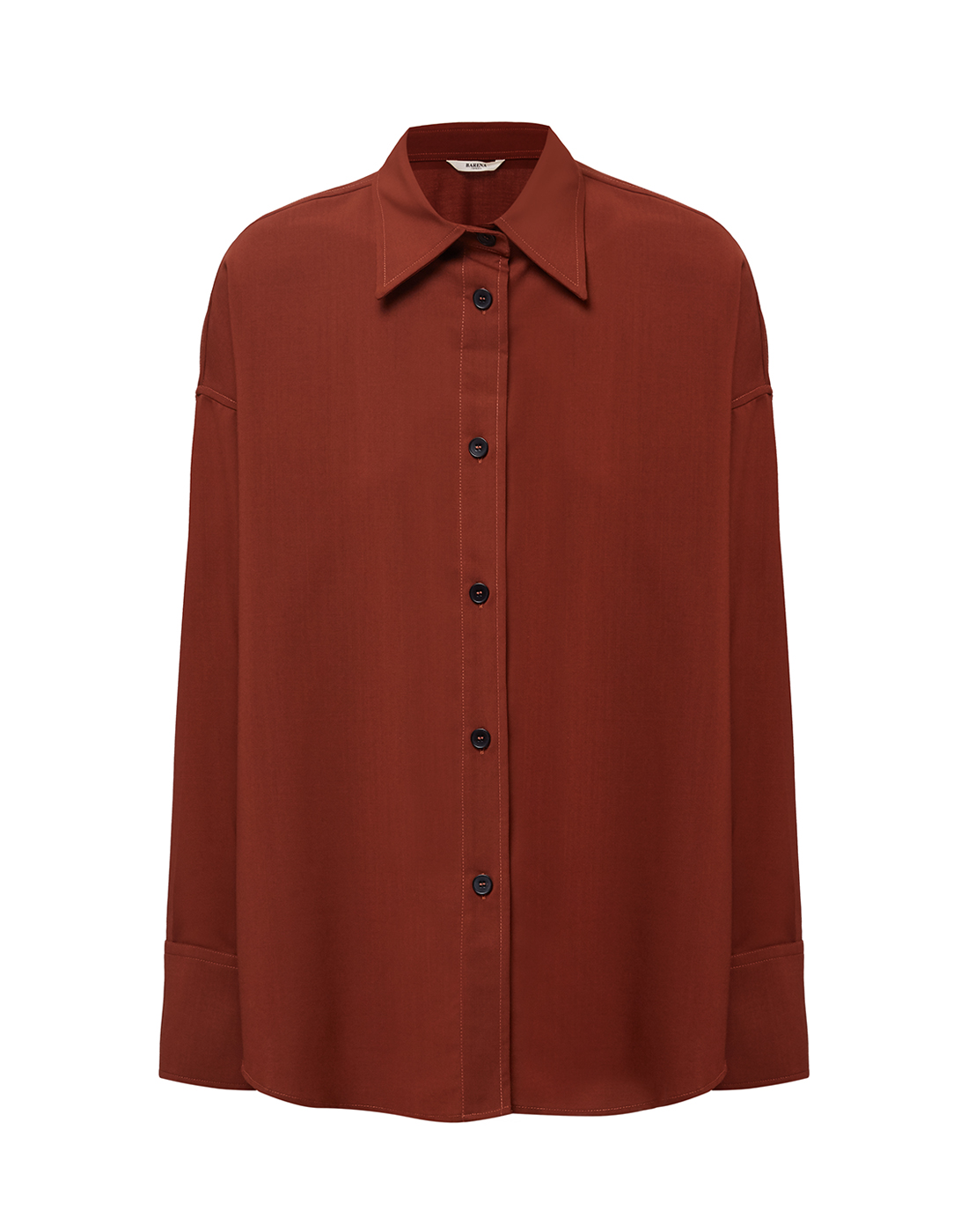 Женская рыжая шерстяная рубашка Barena Venezia SOSD3268/0406/660-1