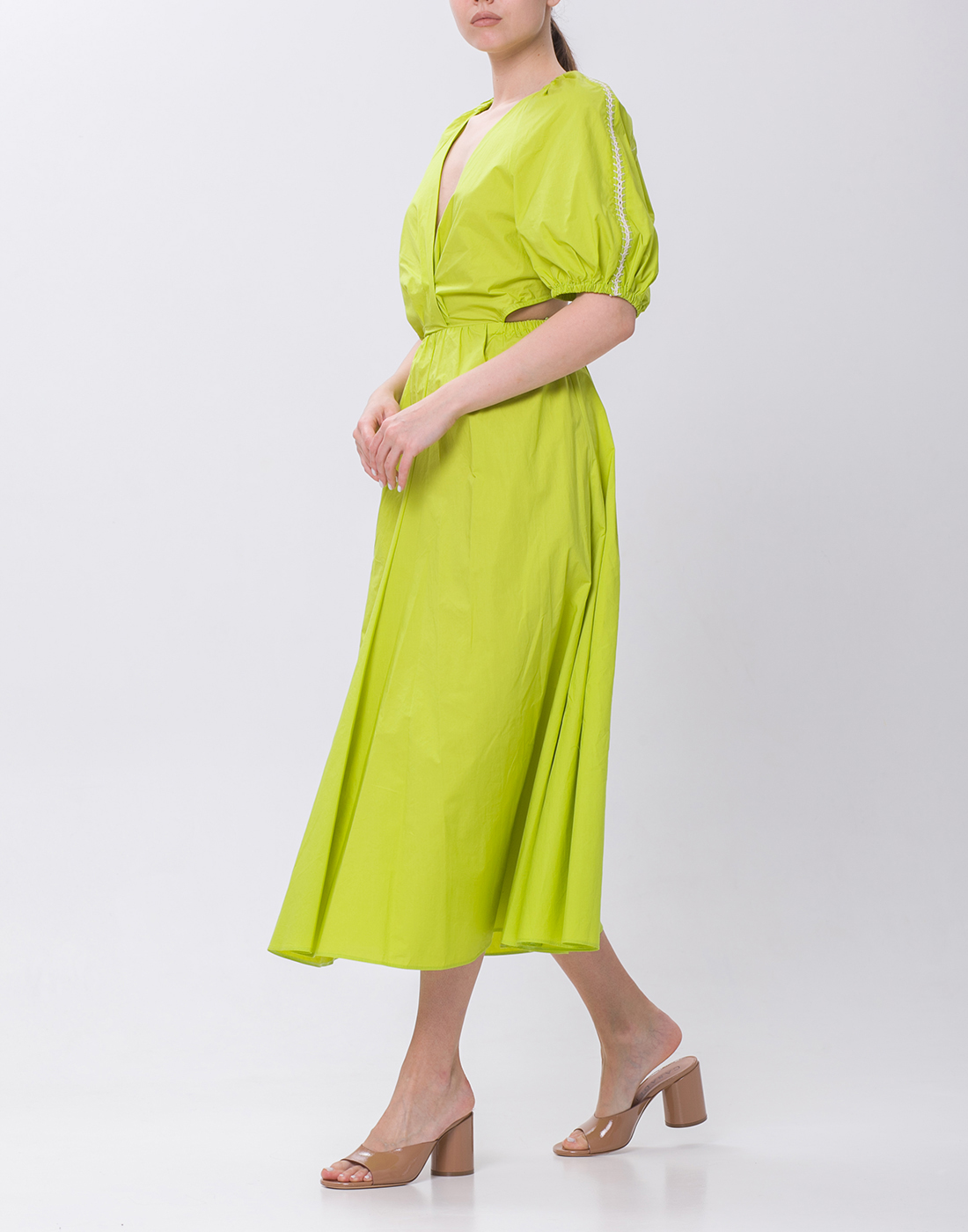 Стильна сукня зеленого кольору від бренда FORTE_FORTE