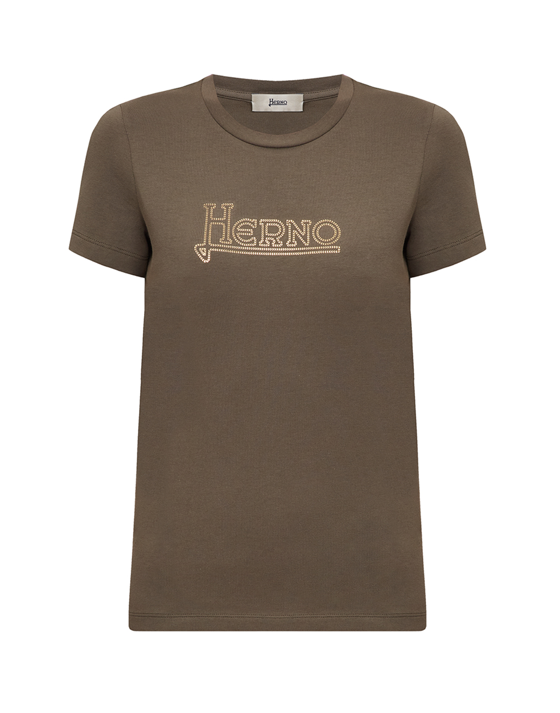 Женская темно-зеленая футболка Herno S21P-JG0010D-52009-7740-1