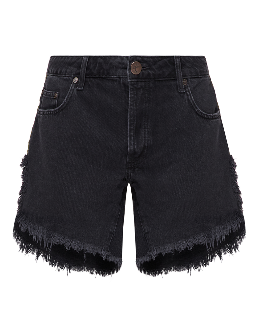 Женские черные джинсовые шорты Oneteaspoon S23653-1