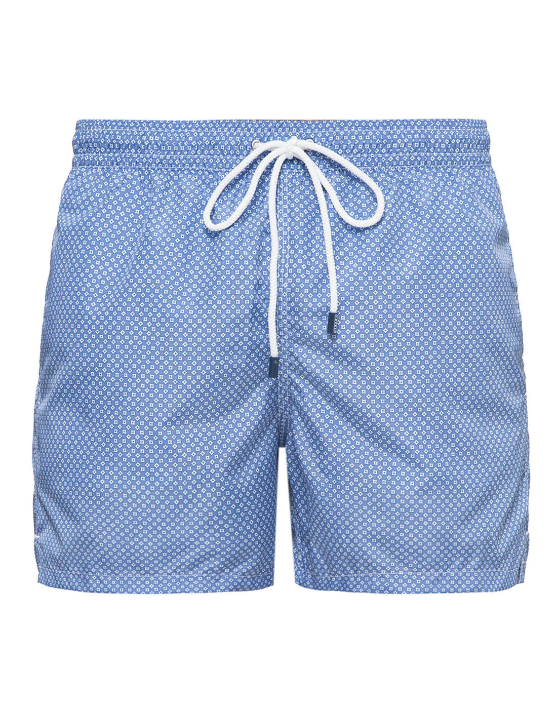 Мужские голубые шорты для плавания с принтом Fedeli S3UE00318/B8200/10-1
