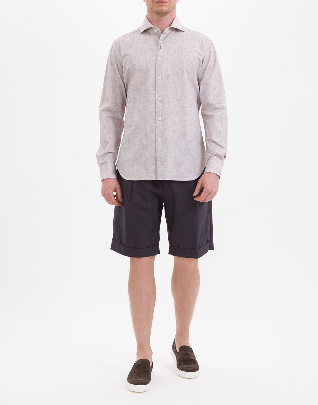 Рубашка бежевая мужская Рубашка бежевая мужская XACUS S521519-81623.002-5