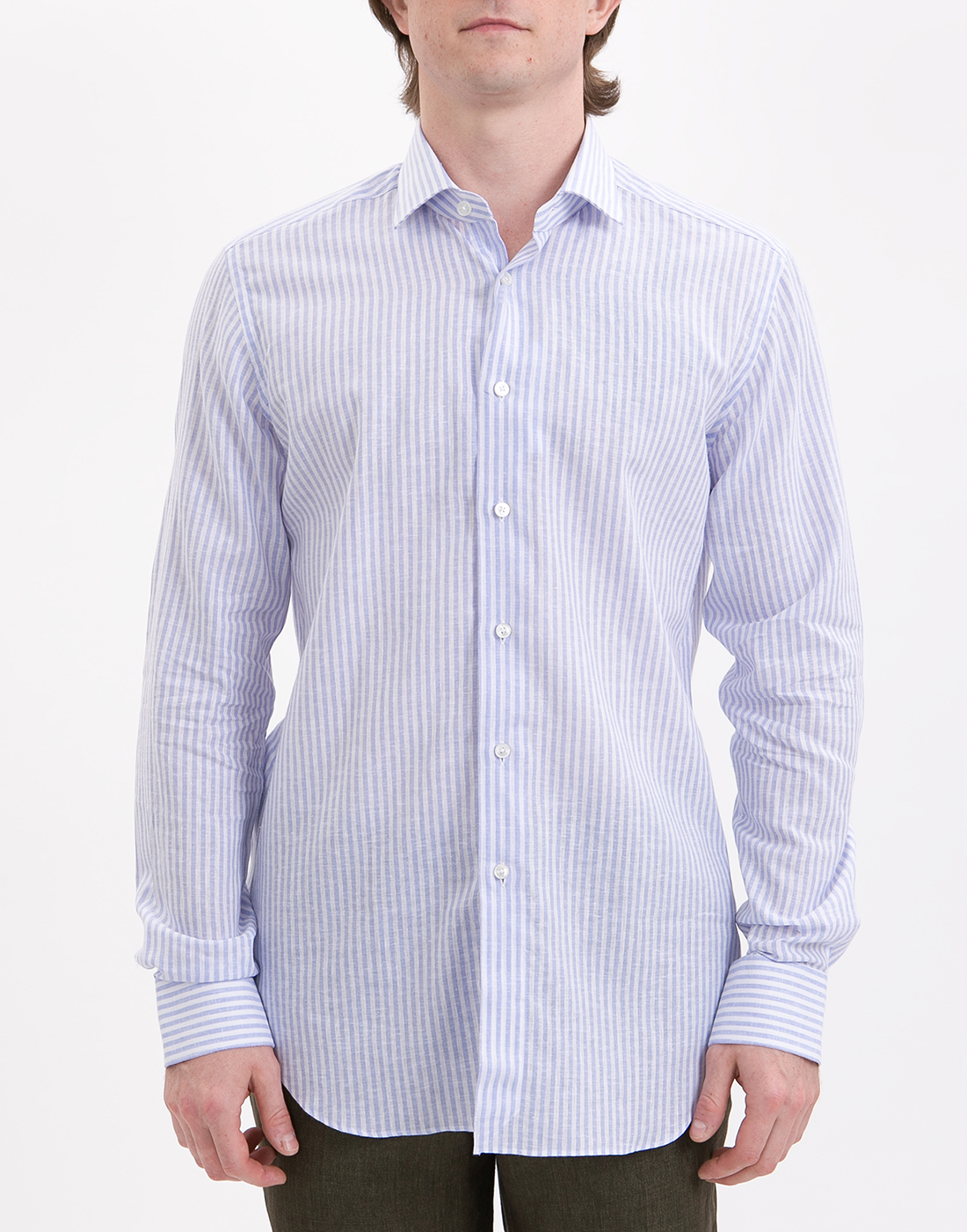 Рубашка бело-голубая мужская Рубашка бело-голубая мужская XACUS S558510-81218.002-2