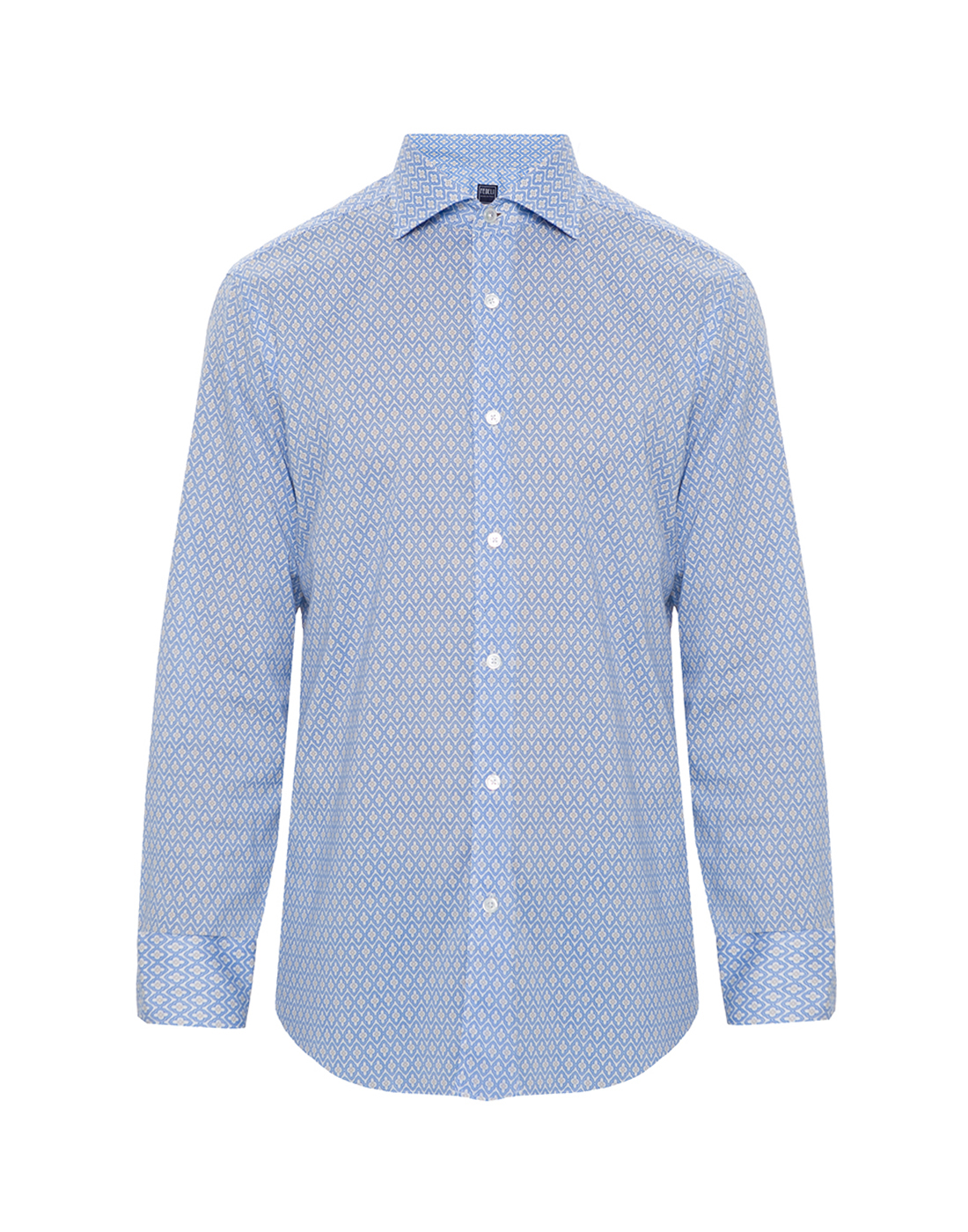 Рубашка голубая мужская Fedeli S7UE00512-C09996/4-1