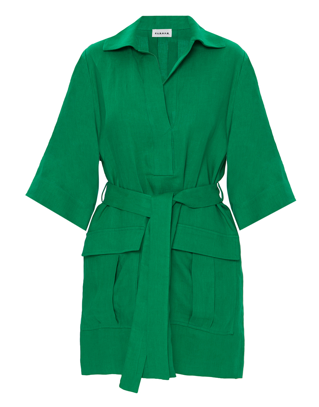 Платье зеленое женское P.A.R.O.S.H. SBLITZ/D725333/005-1