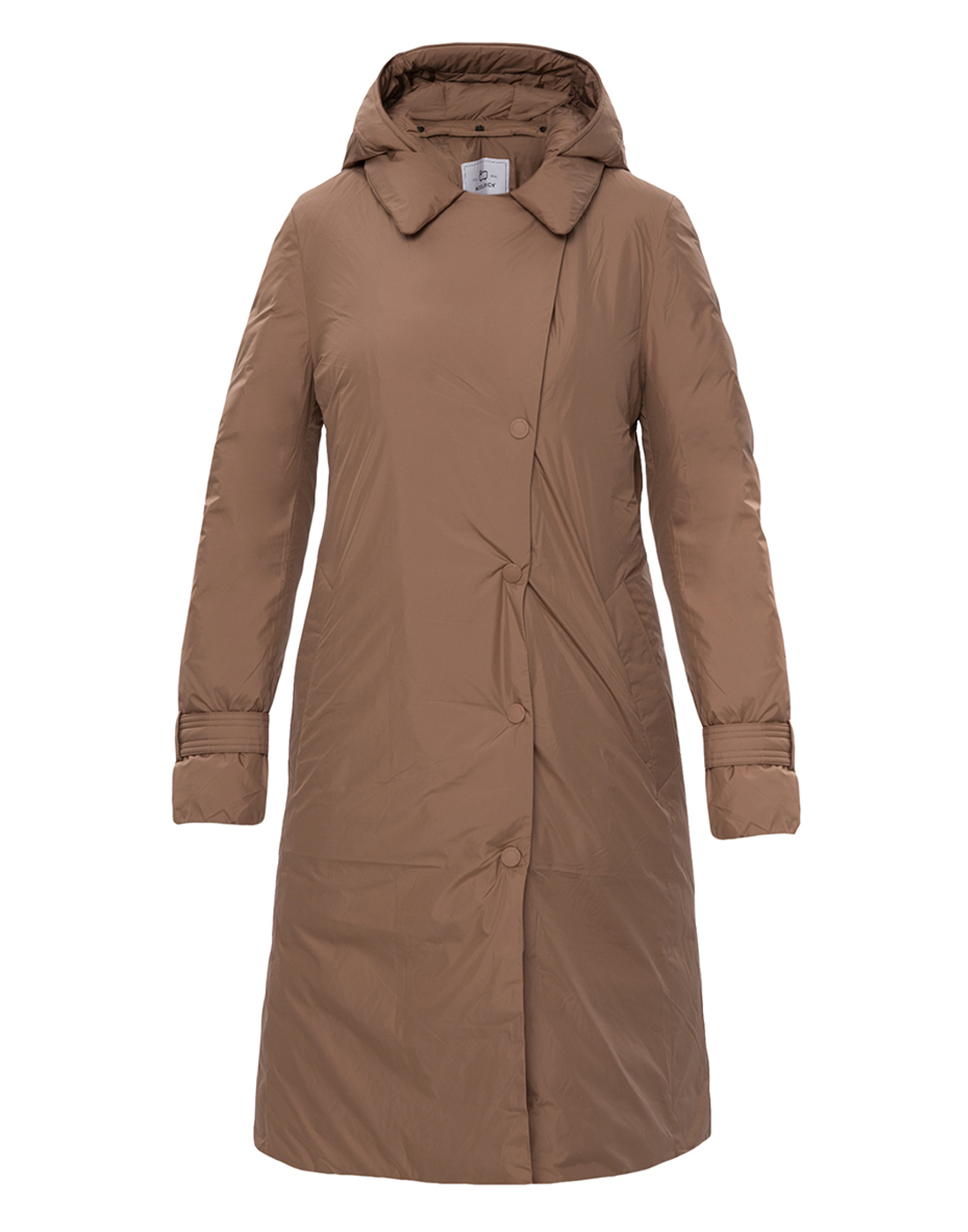 Пальто коричневе жіноче-1