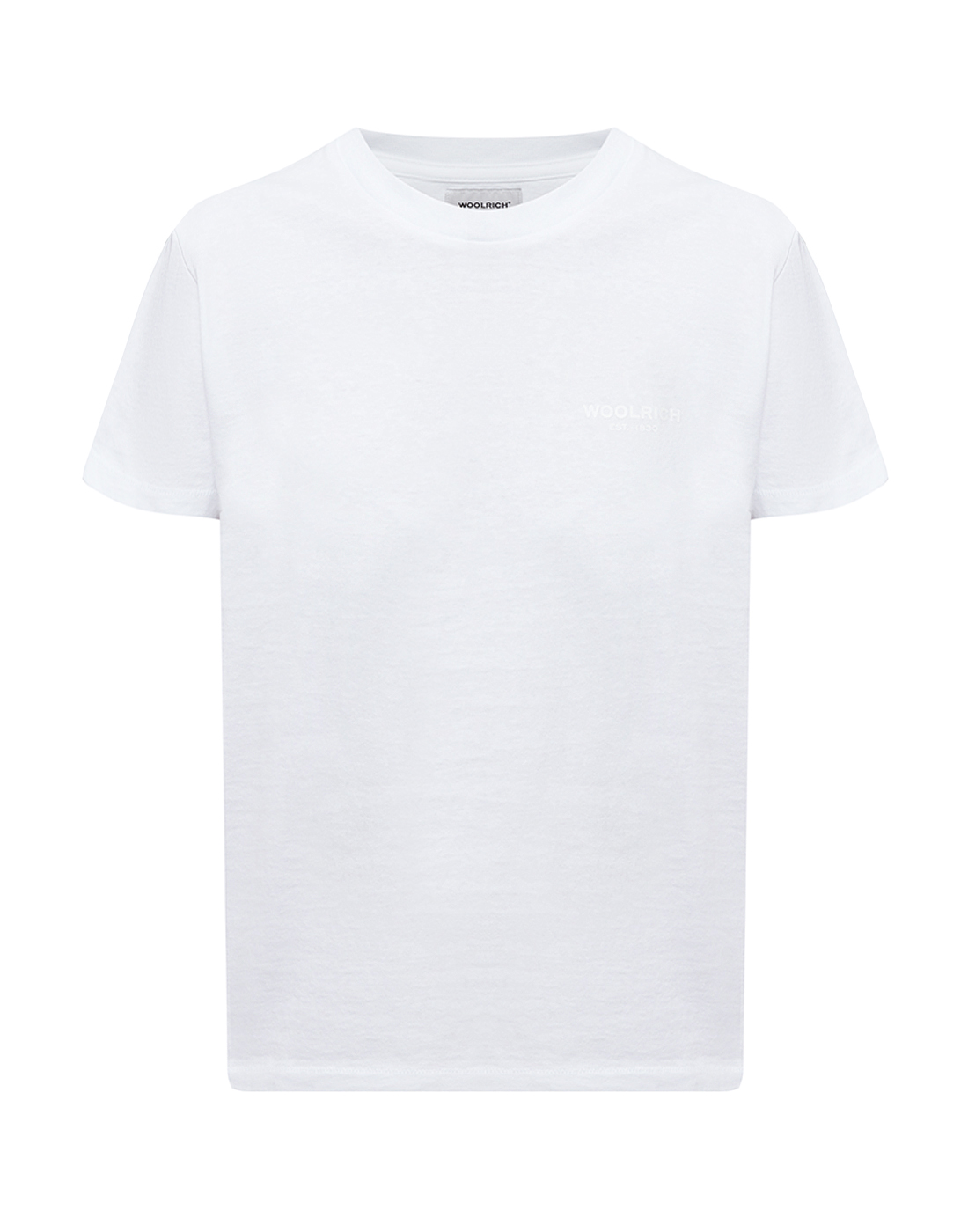 Женская белая футболка Woolrich SCFWWTE0036FRUT1468/800-1