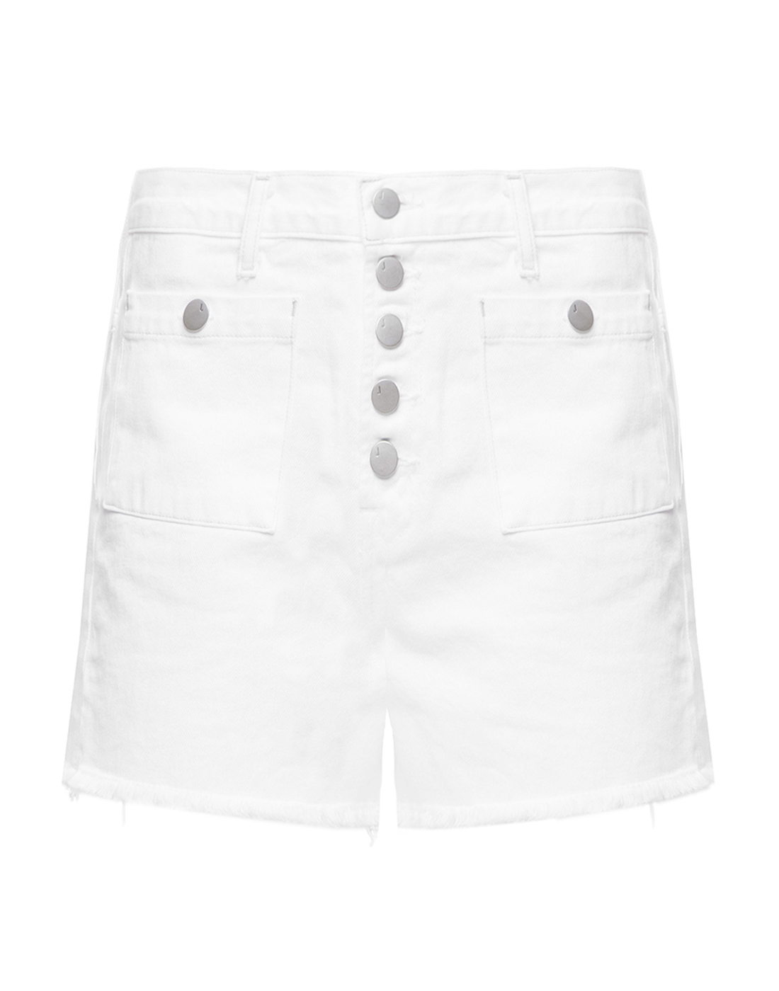 Жіночі білі джинсові шорти-1