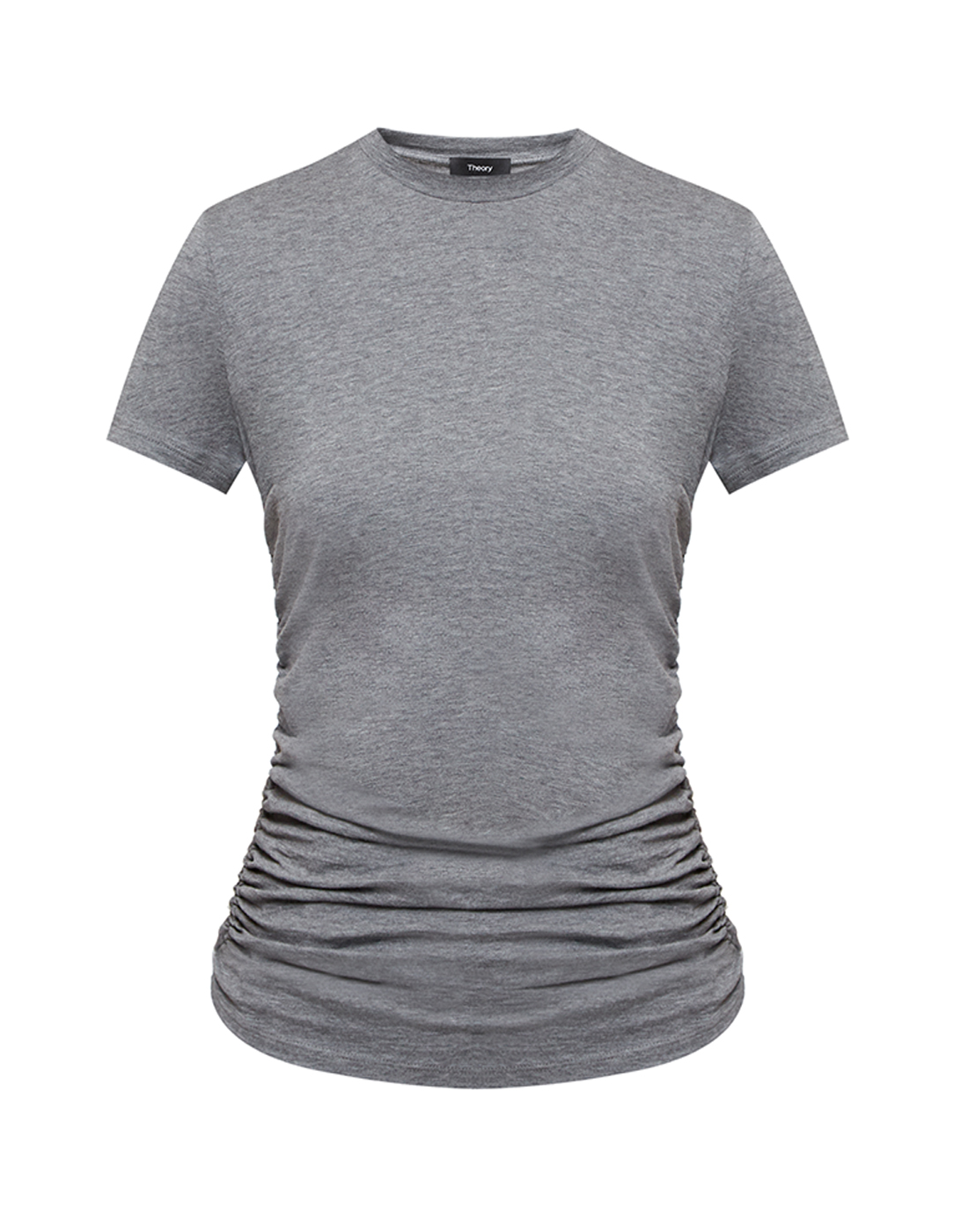 Женская серая футболка Theory SL1024502/QD0-1
