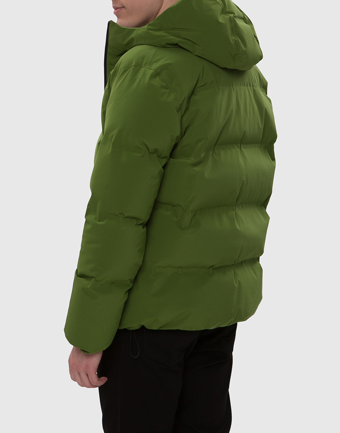 Чоловіча зелена куртка-3