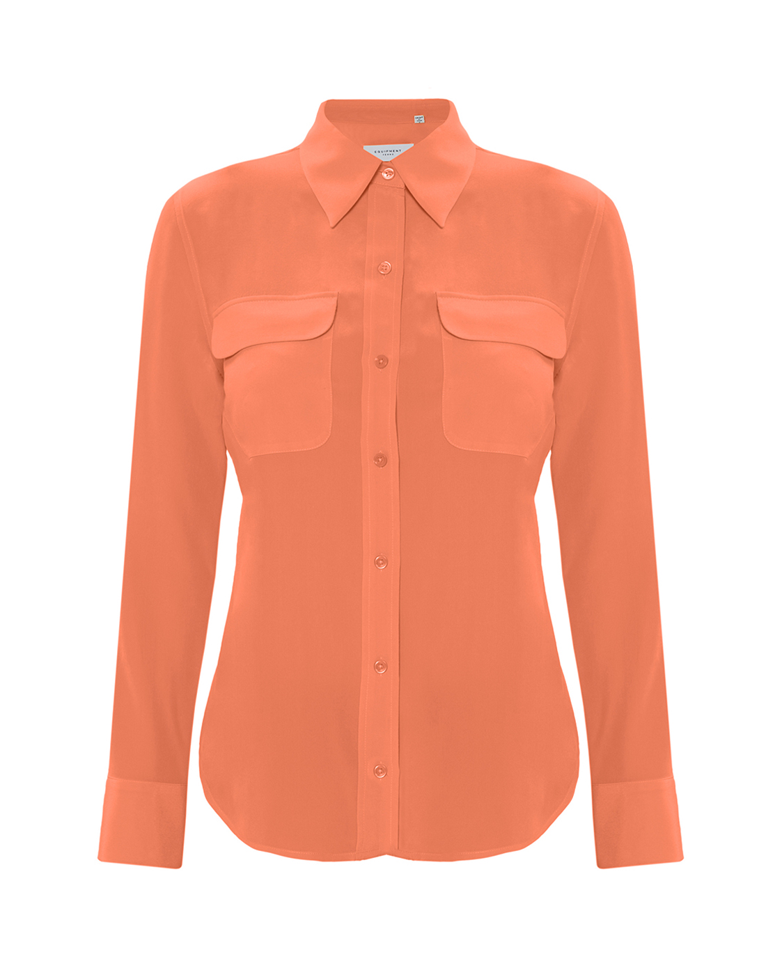 Блуза оранжевая женская EQUIPMENT SQ23-E231 FLAMINGO-1