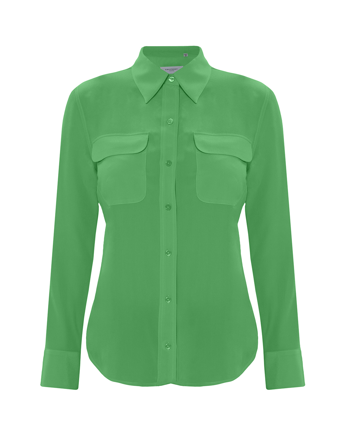 Блуза зеленая женская EQUIPMENT SQ23-E231 VIBRANT GREEN-1