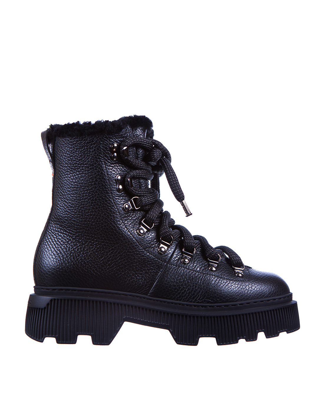 Ботинки черные женские Santoni SWBCI61037NERPABLN01-1
