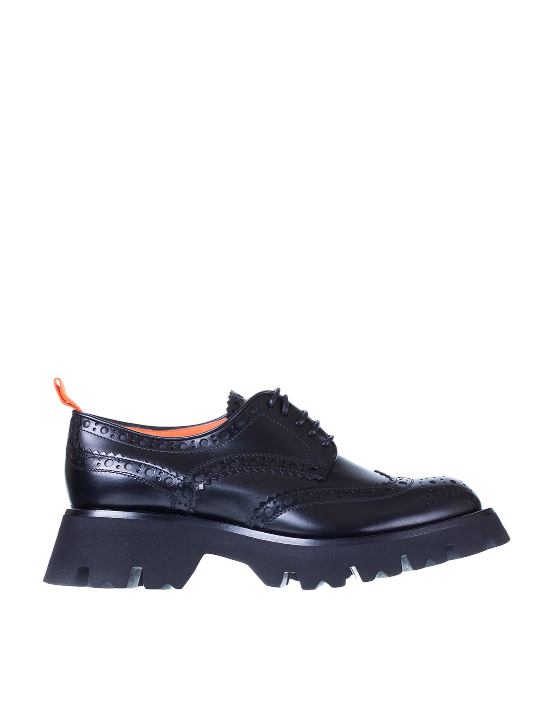 Туфли черные женские Santoni SWUFR70739GOMBLGAN01-1
