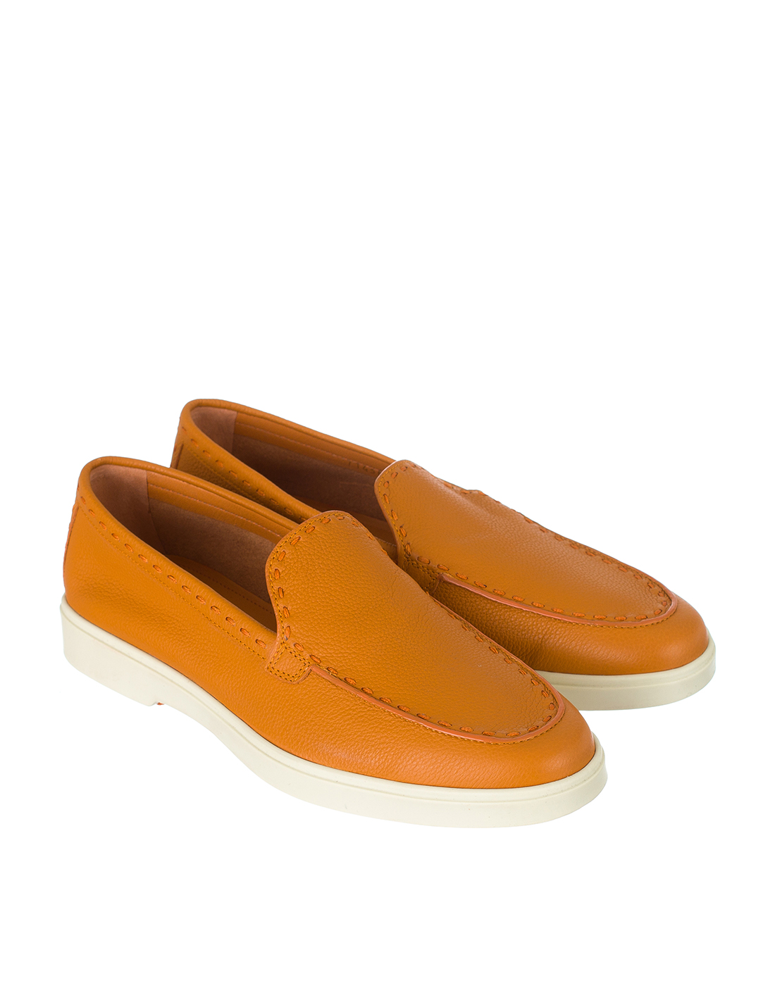 Мокасины оранжевые женские Мокасины оранжевые женские Santoni SWUYA71436TISSWKAA33-2