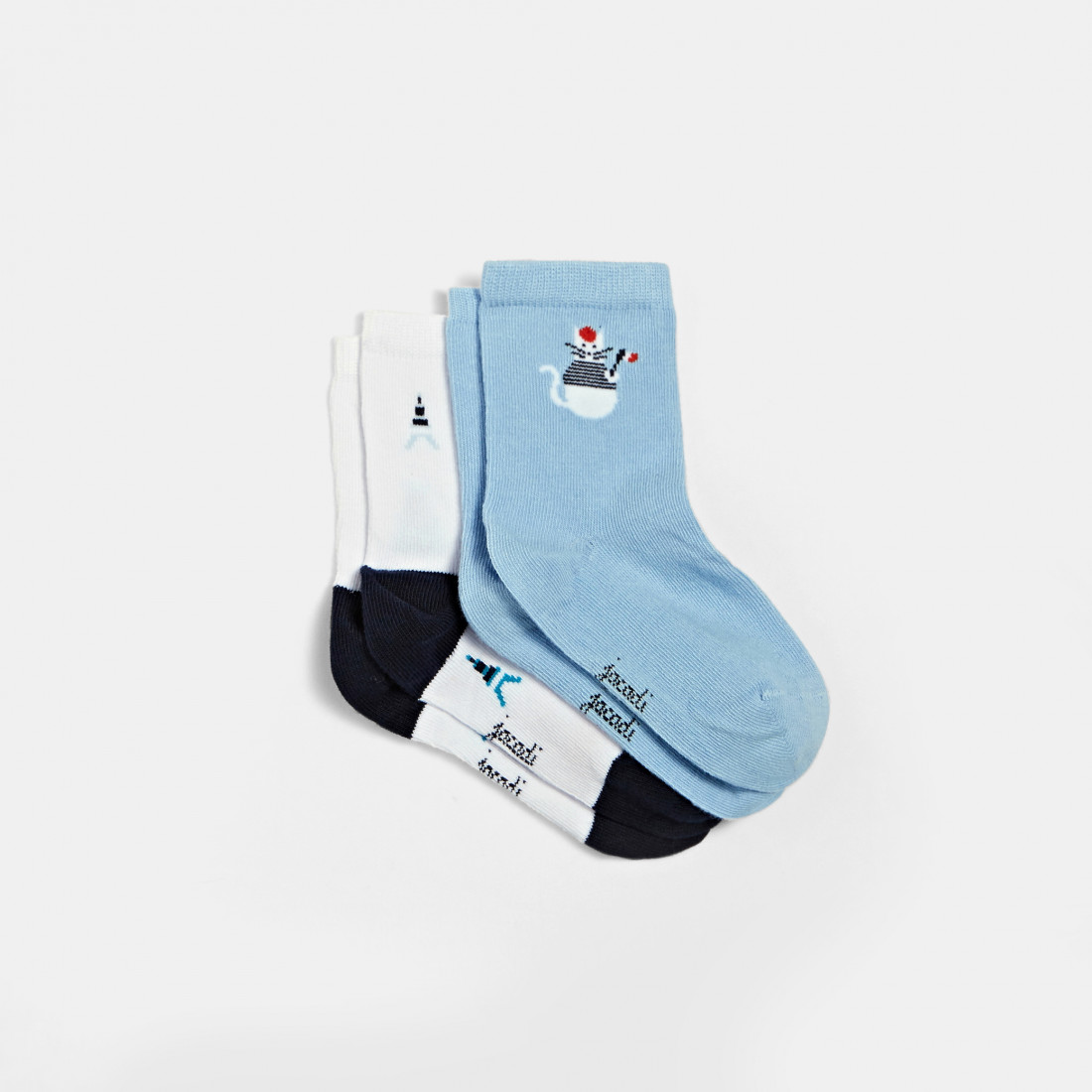 Шкарпетки з принтом для хлопчика 2 шт-1