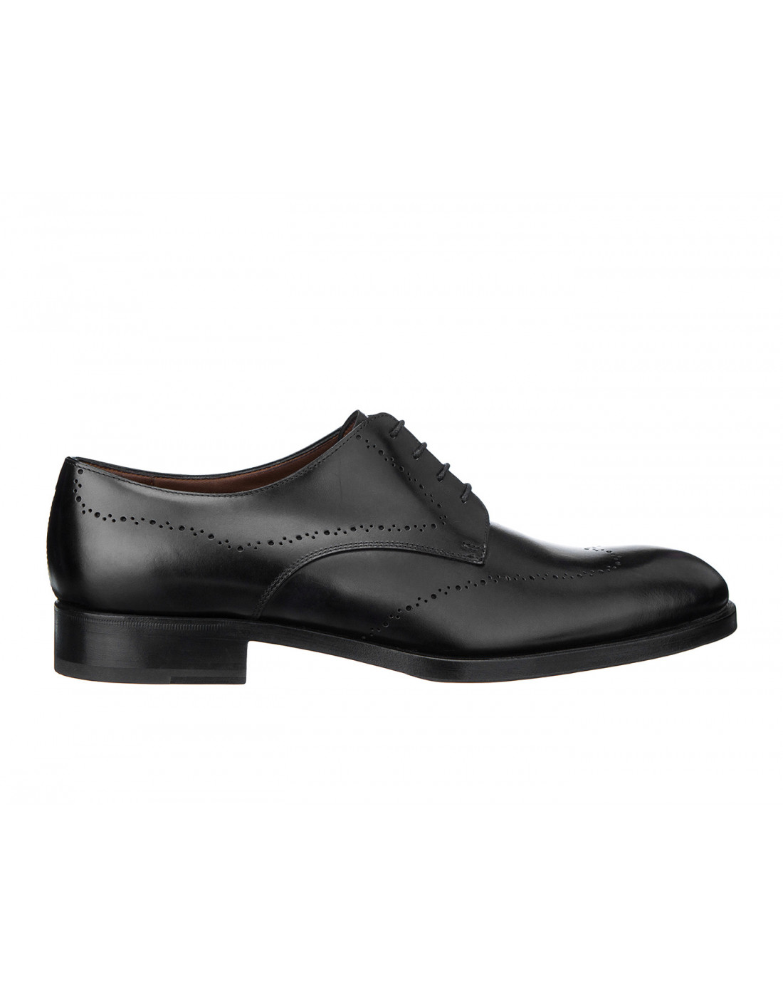 Туфли черные мужские Fratelli Rossetti S12564-1