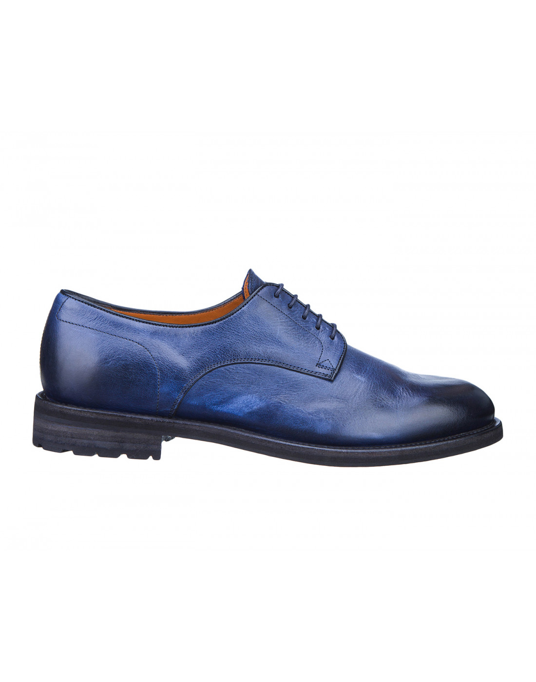 Туфли синие мужские Santoni S14272 - 39-1